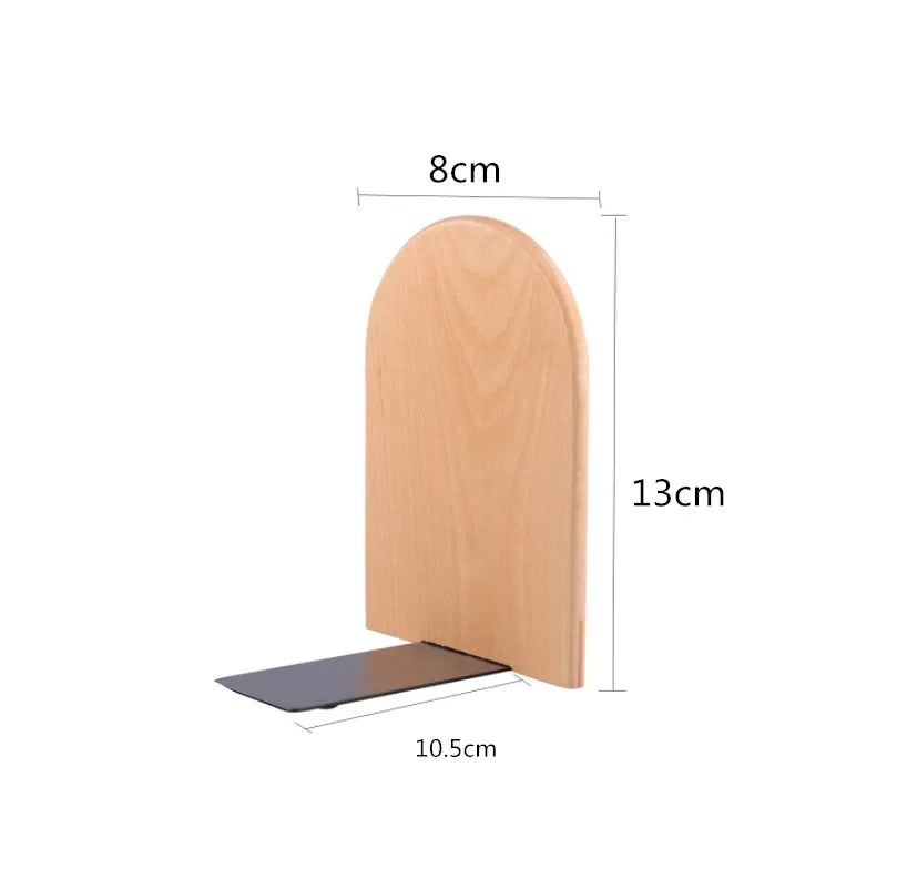 Serre-Livres Organisateur Bureau Bois Naturel - Support Rangement Livres et Accessoires