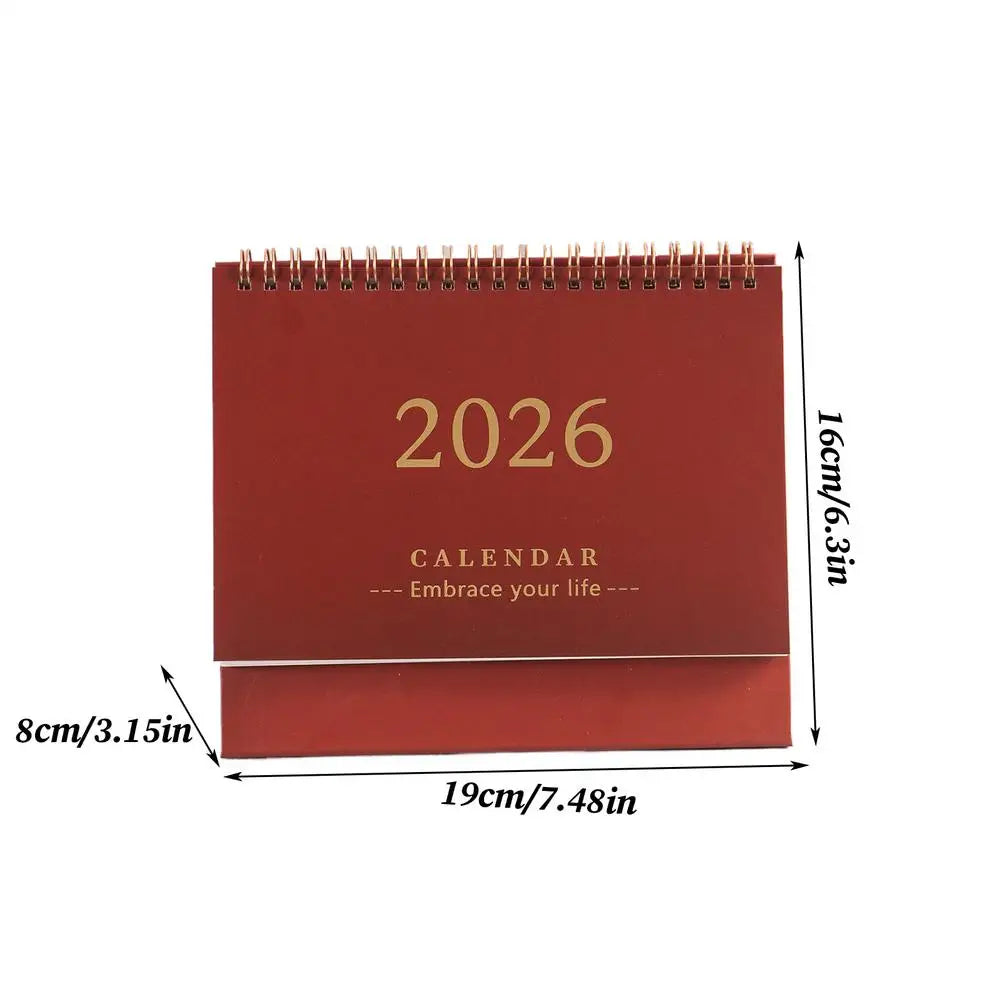 Calendrier de Bureau 2026 - Style Minimaliste, Compagnon Quotidien pour Planifier vos Rêves