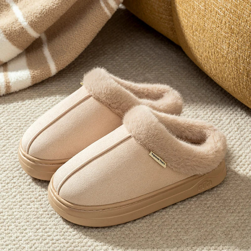 Chaussons d'Hiver Chauds Antidérapants - Pantoufles Confort Respirantes Semelle Épaisse pour Homme et Femme