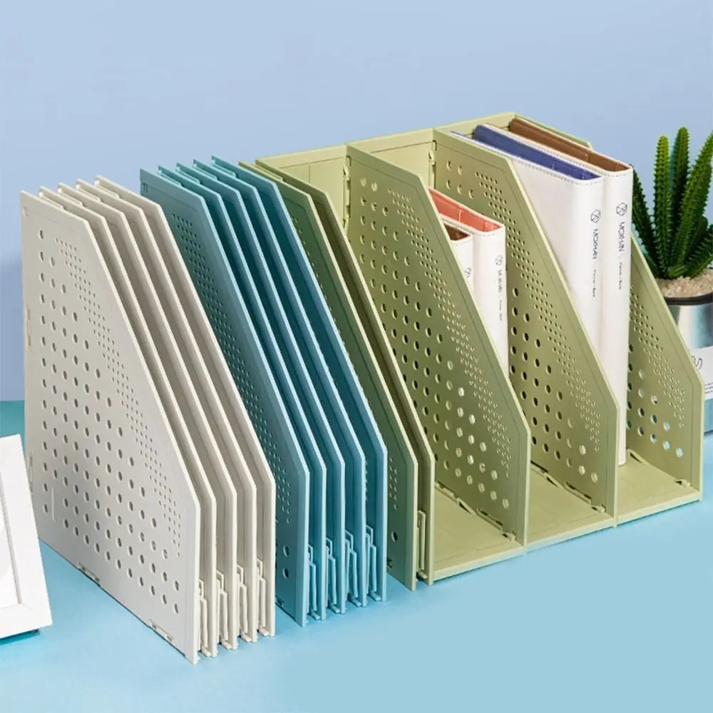 Organisateur de Bureau Rétractable - Range-Documents Pliable, Support Ajustable Livres et Fournitures
