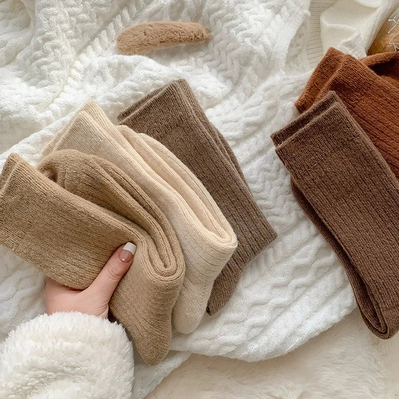 Chaussettes Femme Coton Épais - Chaudes Hiver Maison