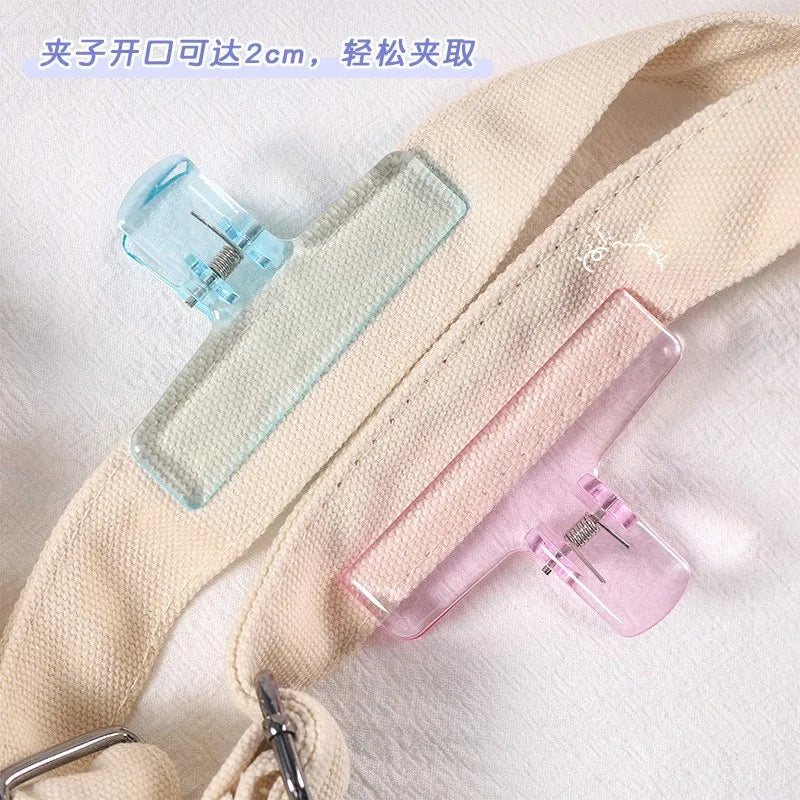 Clips Reliure Acrylique Colorés Transparents - Pinces Documents Planner, Organisateurs Bureau Étudiant