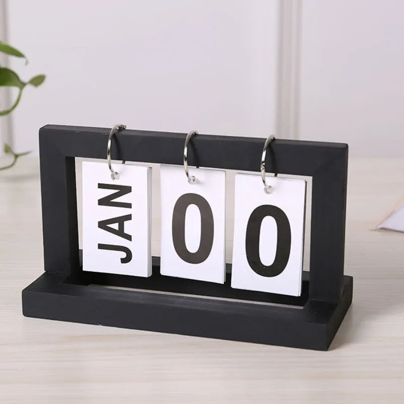 Calendrier de Bureau Minimaliste - Vue Quotidienne, Design Campus Chic pour Bureau et Maison