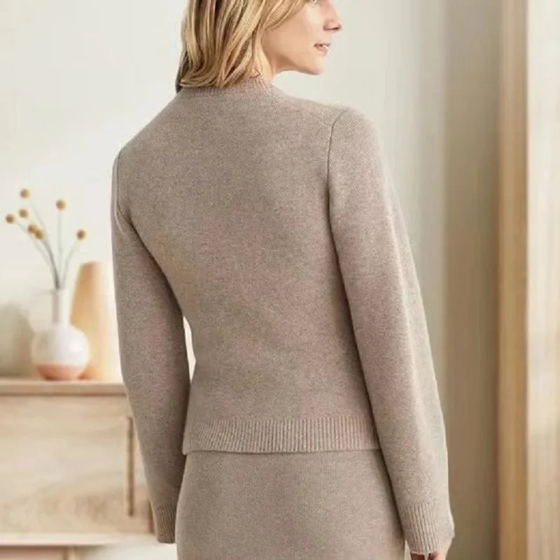 Cardigan Étudiant - Veste Longue Tricot Cozy Automne