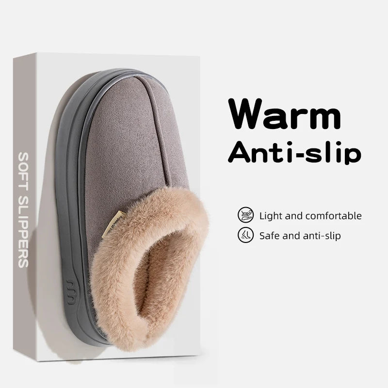Chaussons d'Hiver Chauds Antidérapants - Pantoufles Confort Respirantes Semelle Épaisse pour Homme et Femme