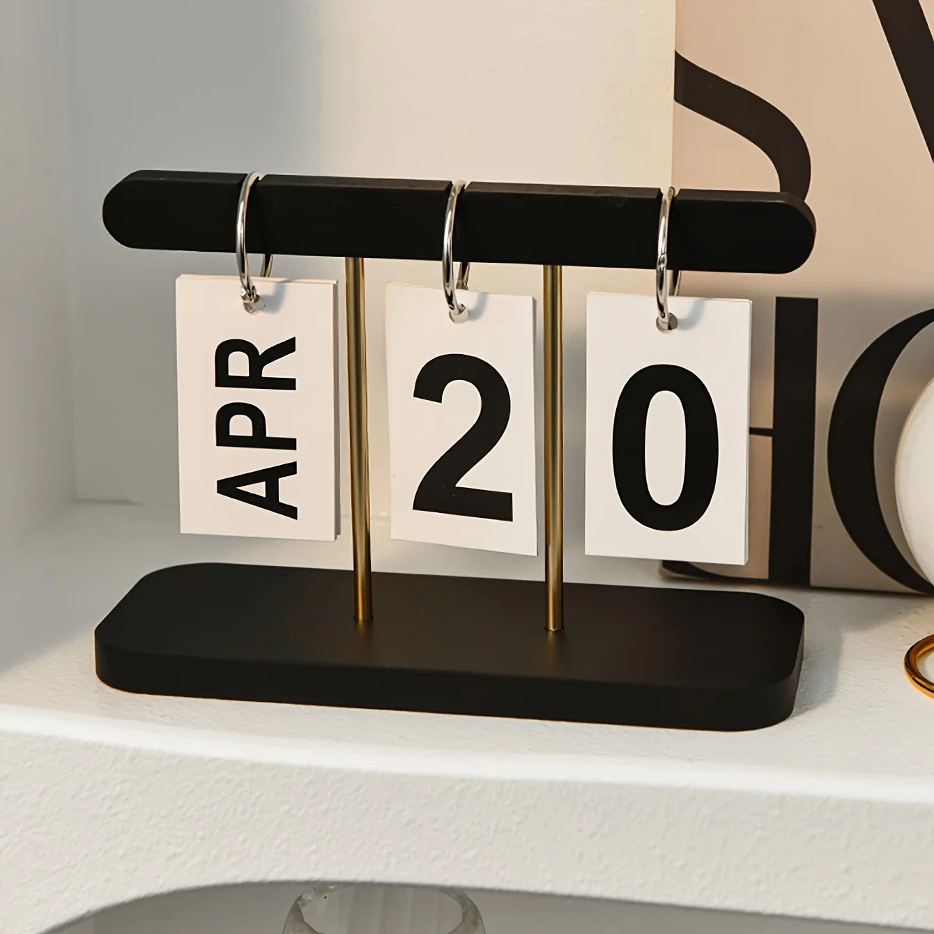 Calendrier de Bureau Minimaliste - Vue Quotidienne, Design Campus Chic pour Bureau et Maison