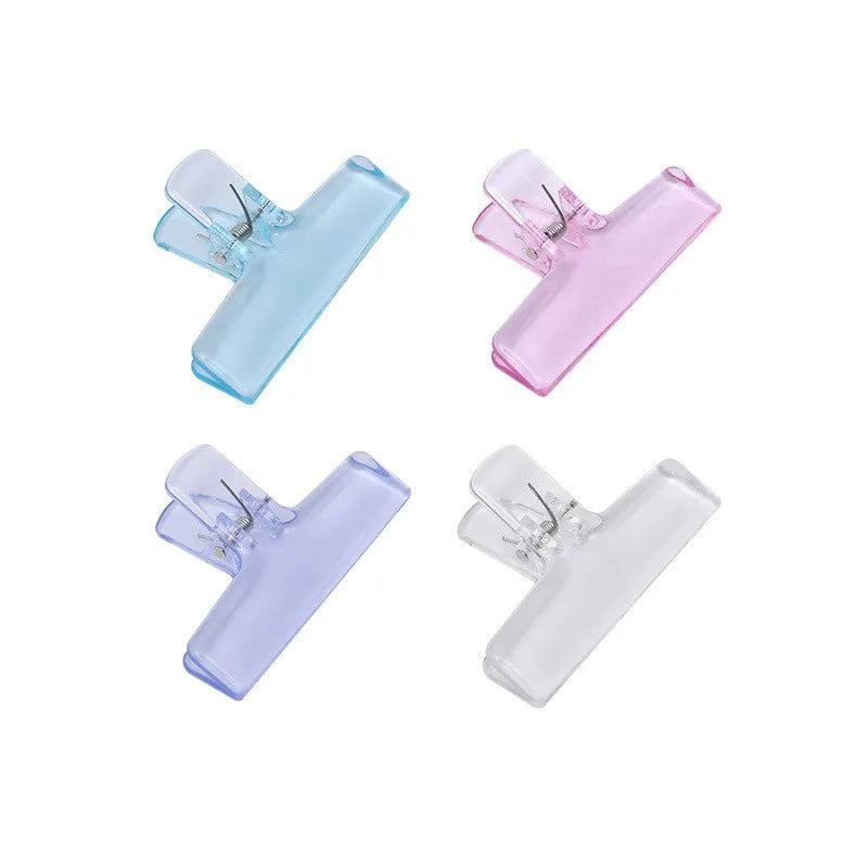 Clips Reliure Acrylique Colorés Transparents - Pinces Documents Planner, Organisateurs Bureau Étudiant