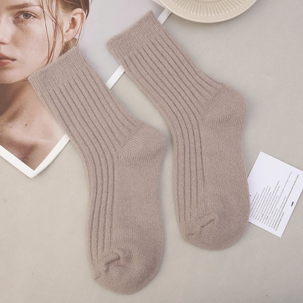 Chaussettes Femme Coton Épais - Chaudes Hiver Maison