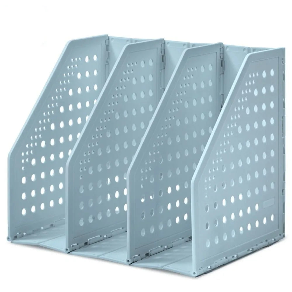 Organisateur de Bureau Rétractable - Range-Documents Pliable, Support Ajustable Livres et Fournitures