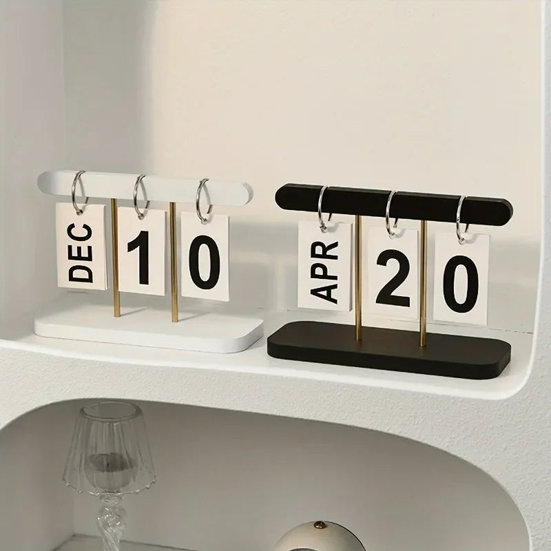 Calendrier de Bureau Minimaliste - Vue Quotidienne, Design Campus Chic pour Bureau et Maison