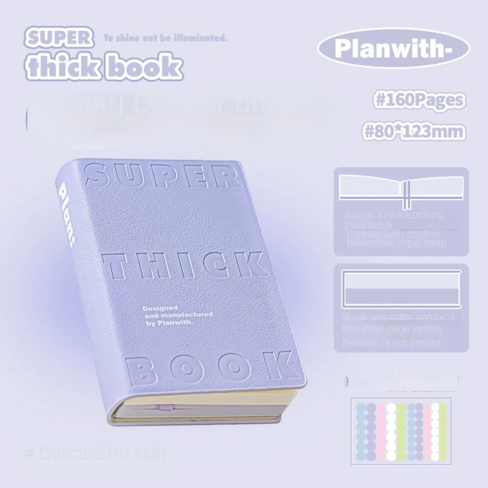 Carnet de Poche similicuir Minimaliste - Planner Étudiant Étanche