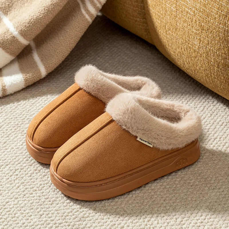 Chaussons d'Hiver Chauds Antidérapants - Pantoufles Confort Respirantes Semelle Épaisse pour Homme et Femme