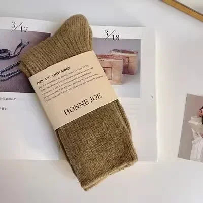 Chaussettes Femme Coton Épais - Chaudes Hiver Maison