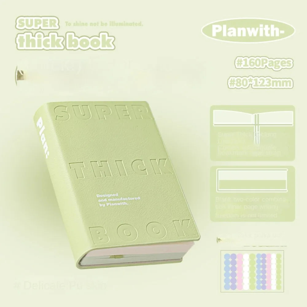Carnet de Poche similicuir Minimaliste - Planner Étudiant Étanche