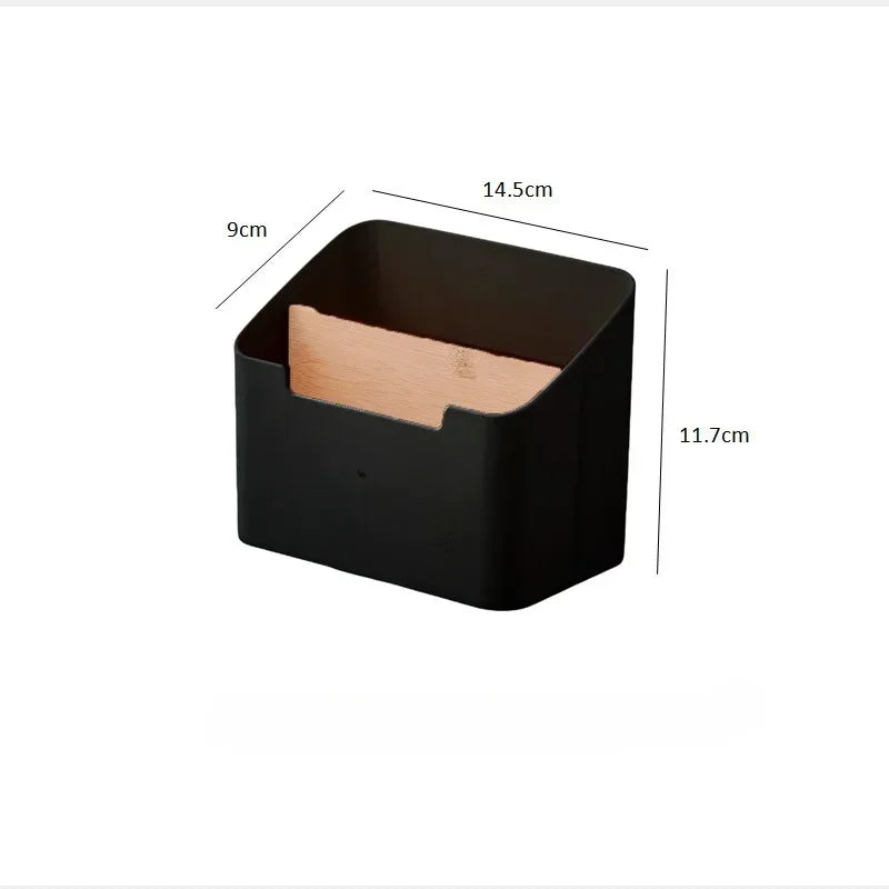 Organisateur Bureau Multifonctionnel Blanc - Rangement Compartiments Cosmétiques et Fournitures, Style Épuré