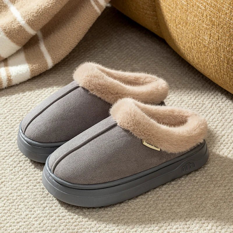 Chaussons d'Hiver Chauds Antidérapants - Pantoufles Confort Respirantes Semelle Épaisse pour Homme et Femme