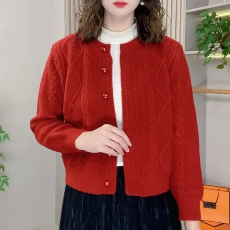 Cardigan tricoté en maille