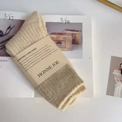 Chaussettes Femme Coton Épais - Chaudes Hiver Maison
