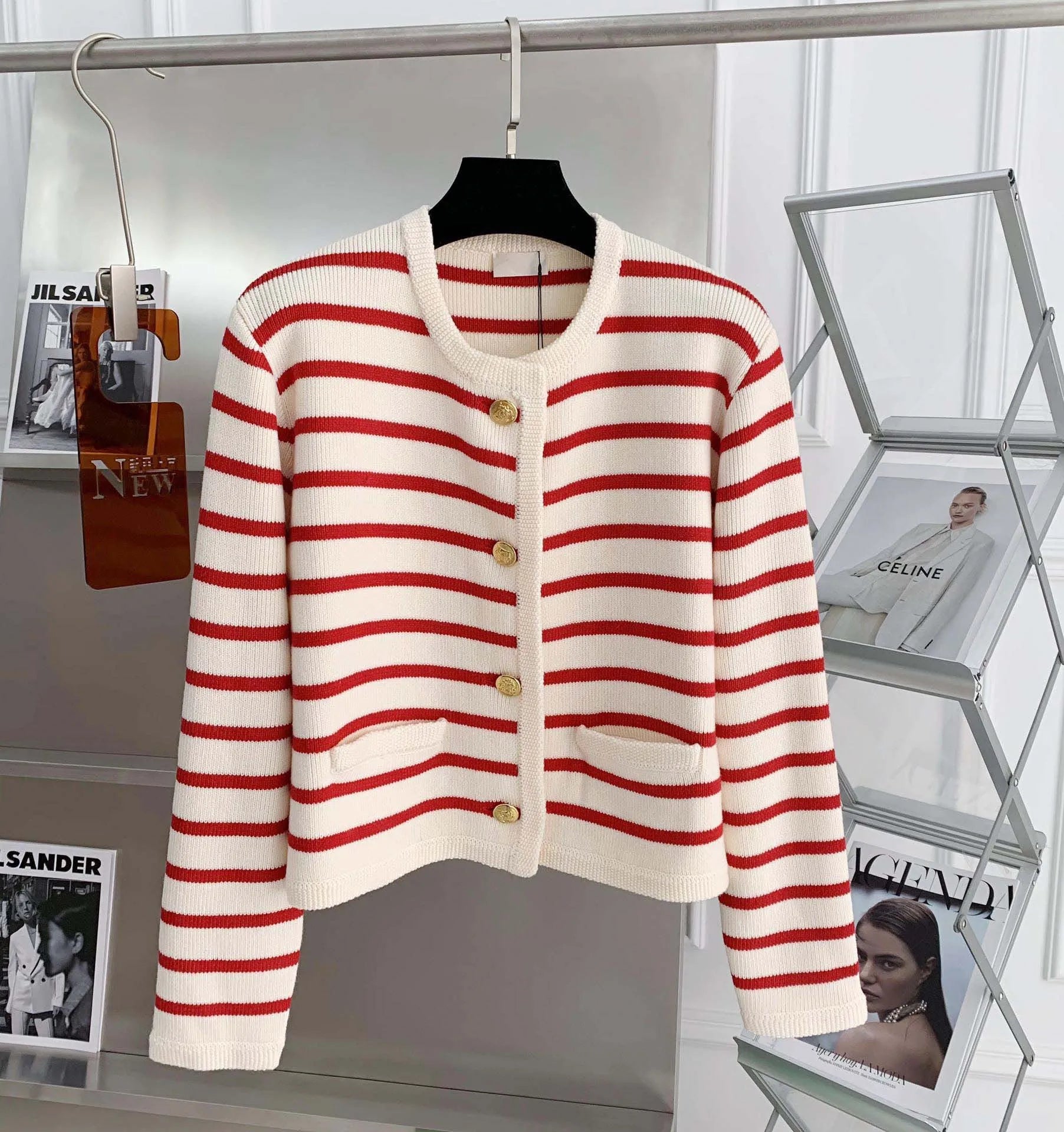 Cardigan Rayé Campus - Veste Académique Chic