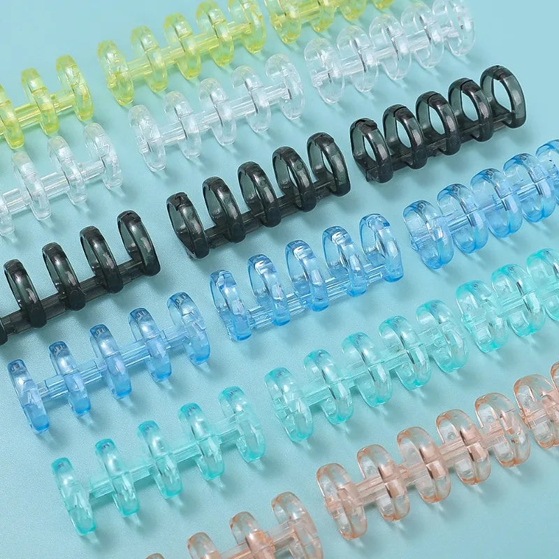 Anneaux de Reliure Amovibles - Clips Spirale pour Carnets et Classeurs, Fournitures Bureau Étudiant