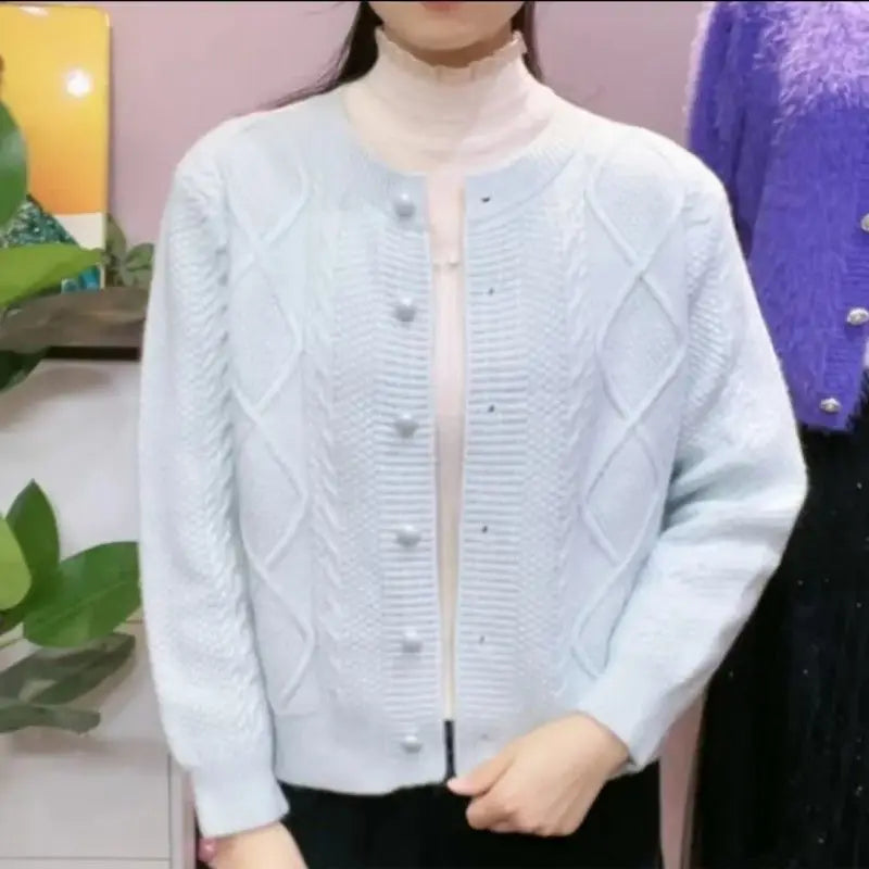 Cardigan tricoté en maille
