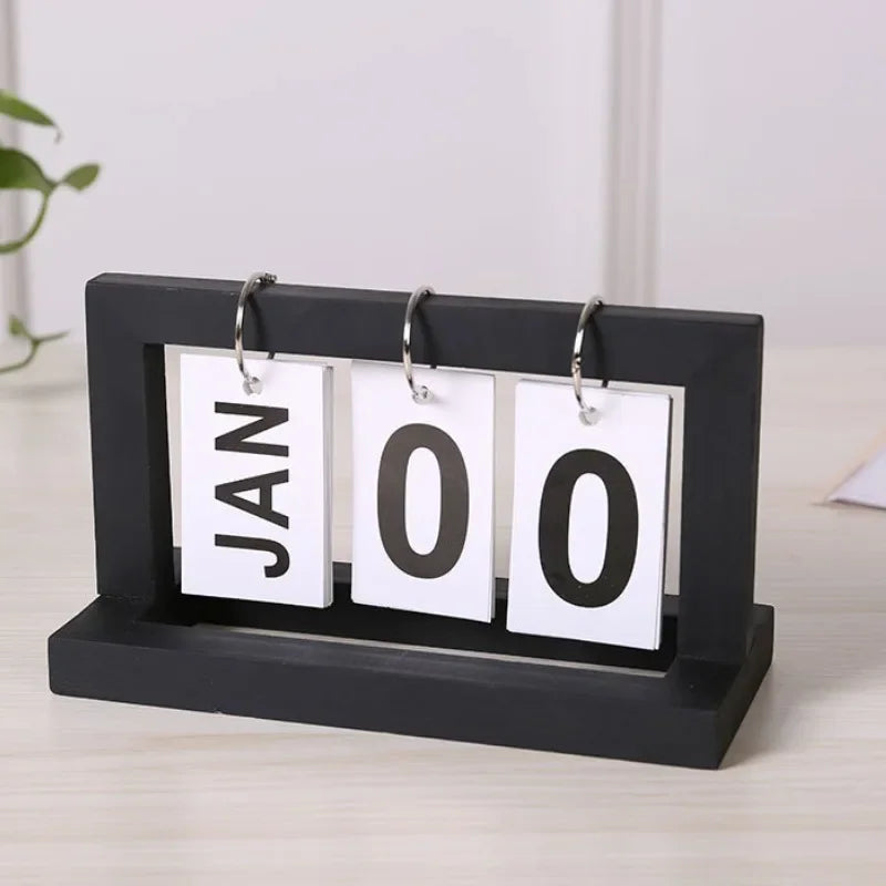 Calendrier de Bureau Minimaliste - Vue Quotidienne, Design Campus Chic pour Bureau et Maison