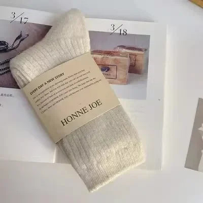 Chaussettes Femme Coton Épais - Chaudes Hiver Maison