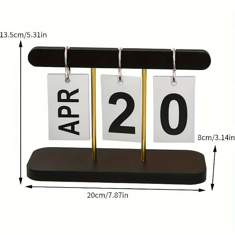 Calendrier de Bureau Minimaliste - Vue Quotidienne, Design Campus Chic pour Bureau et Maison