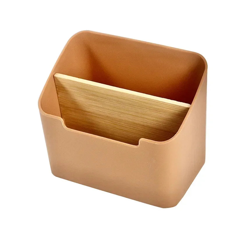 Organisateur Bureau Multifonctionnel Blanc - Rangement Compartiments Cosmétiques et Fournitures, Style Épuré