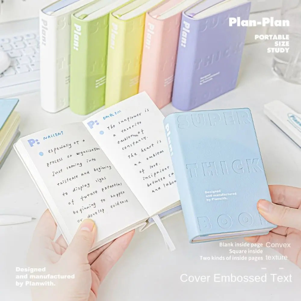 Carnet de Poche similicuir Minimaliste - Planner Étudiant Étanche
