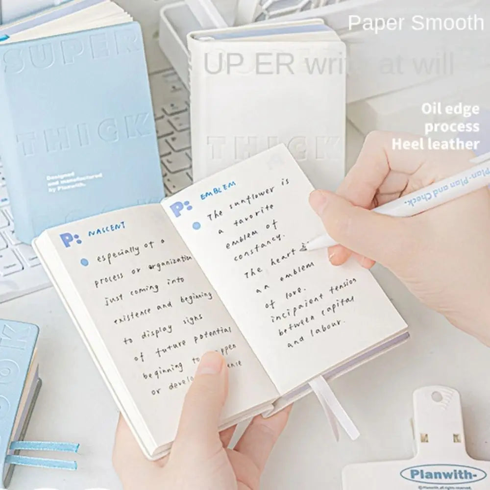 Carnet de Poche similicuir Minimaliste - Planner Étudiant Étanche
