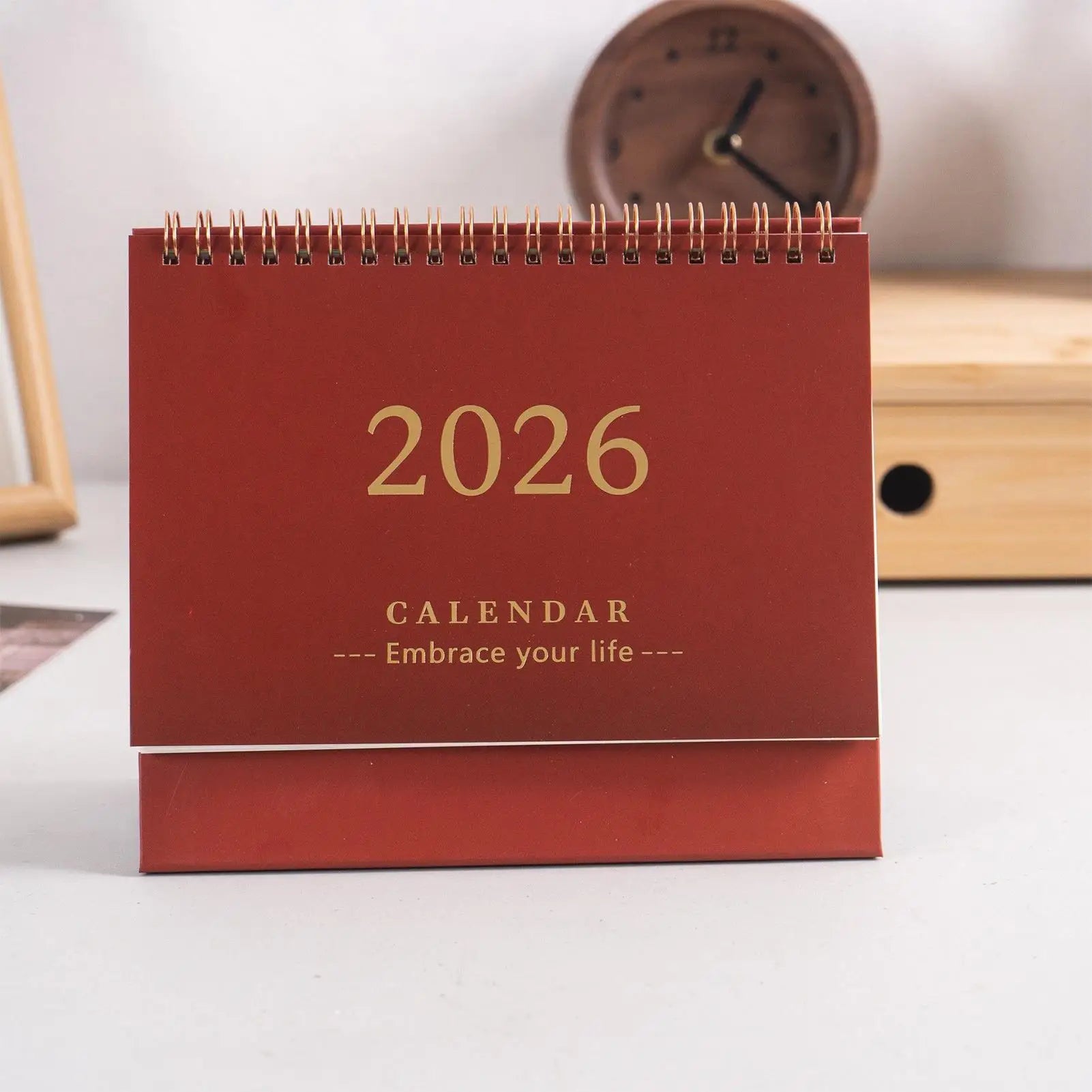 Calendrier de Bureau 2026 - Style Minimaliste, Compagnon Quotidien pour Planifier vos Rêves