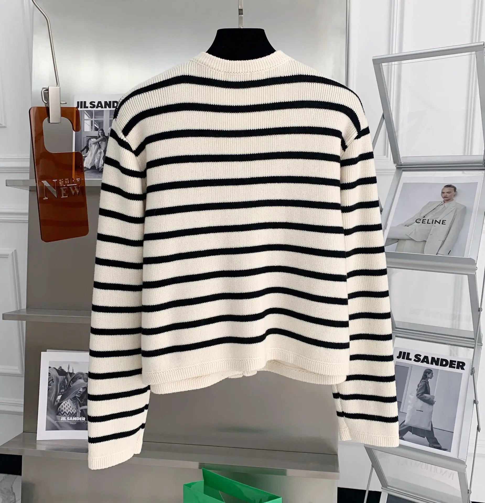 Cardigan Rayé Campus - Veste Académique Chic