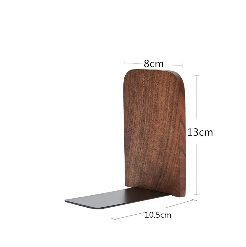 Serre-Livres Organisateur Bureau Bois Naturel - Support Rangement Livres et Accessoires