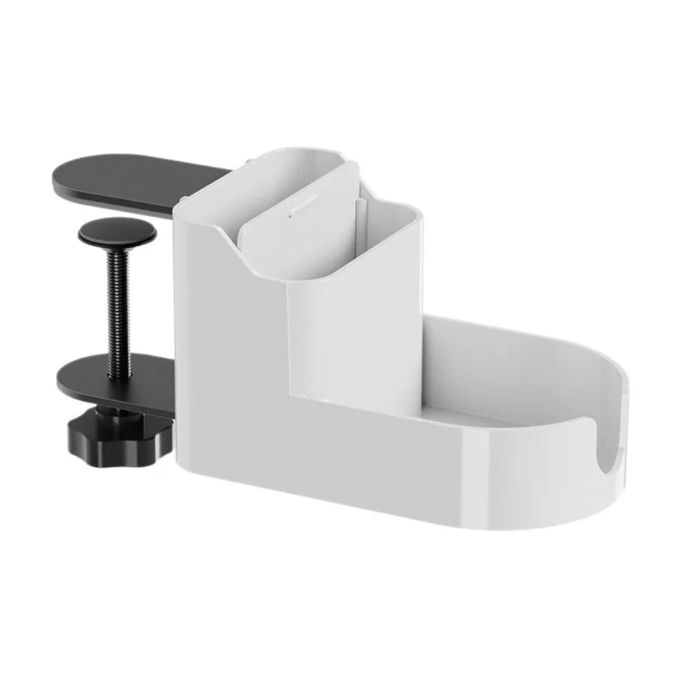 Organisateur de Bureau Rotatif Ajustable - Support Latéral Sous Bureau, Rangement Pivotant Gain d'Espace