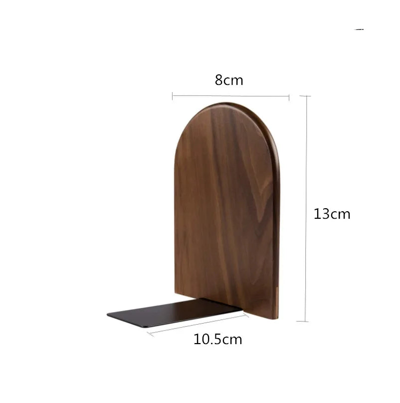 Serre-Livres Organisateur Bureau Bois Naturel - Support Rangement Livres et Accessoires
