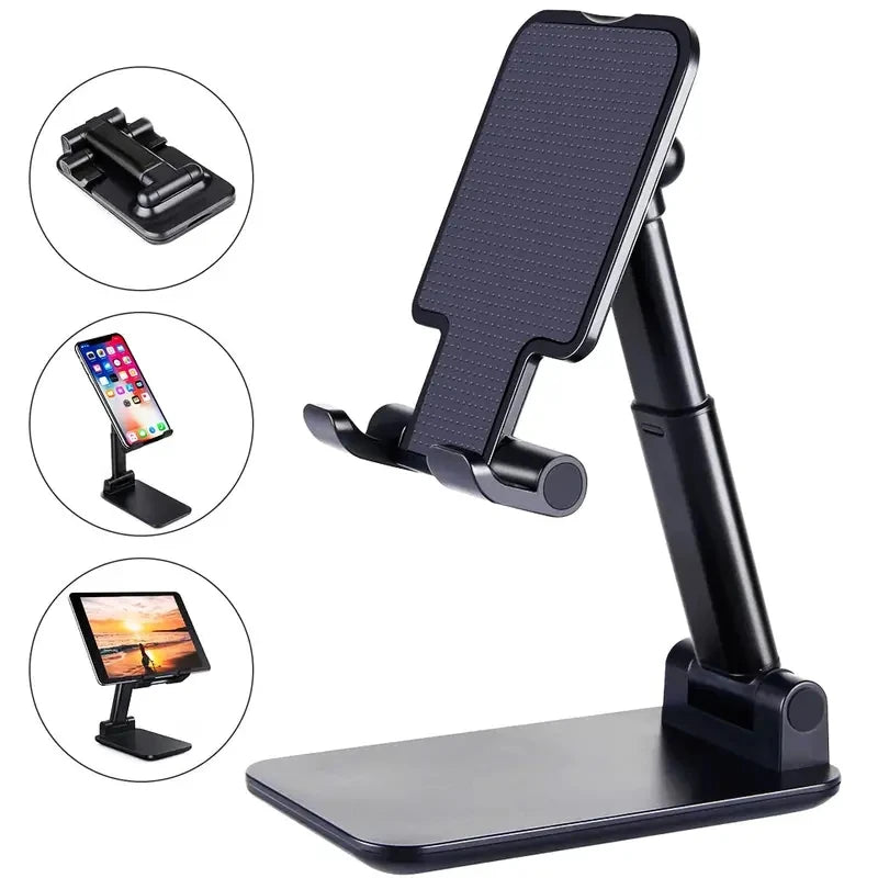 Support Bureau Ajustable - Porte Téléphone et Tablette Élégant, Design Épuré