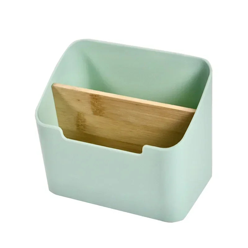 Organisateur Bureau Multifonctionnel Blanc - Rangement Compartiments Cosmétiques et Fournitures, Style Épuré