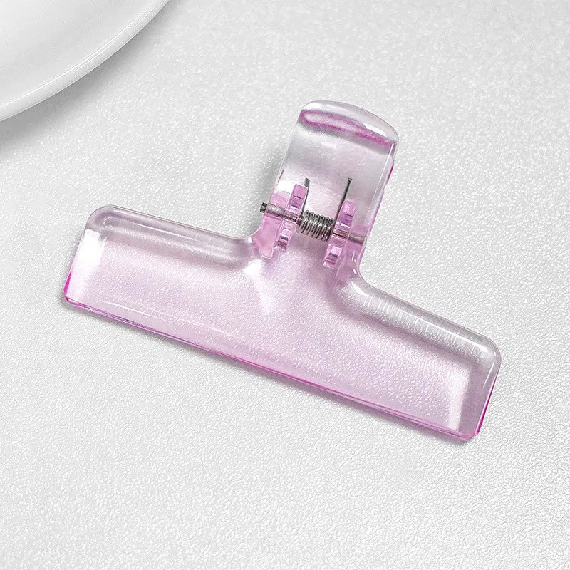 Clips Reliure Acrylique Colorés Transparents - Pinces Documents Planner, Organisateurs Bureau Étudiant