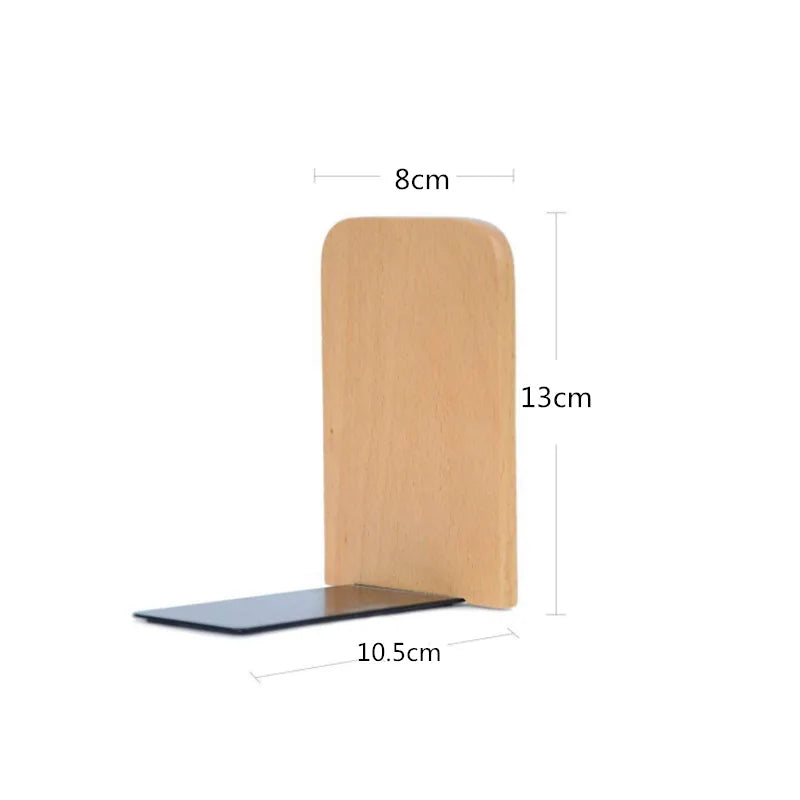 Serre-Livres Organisateur Bureau Bois Naturel - Support Rangement Livres et Accessoires