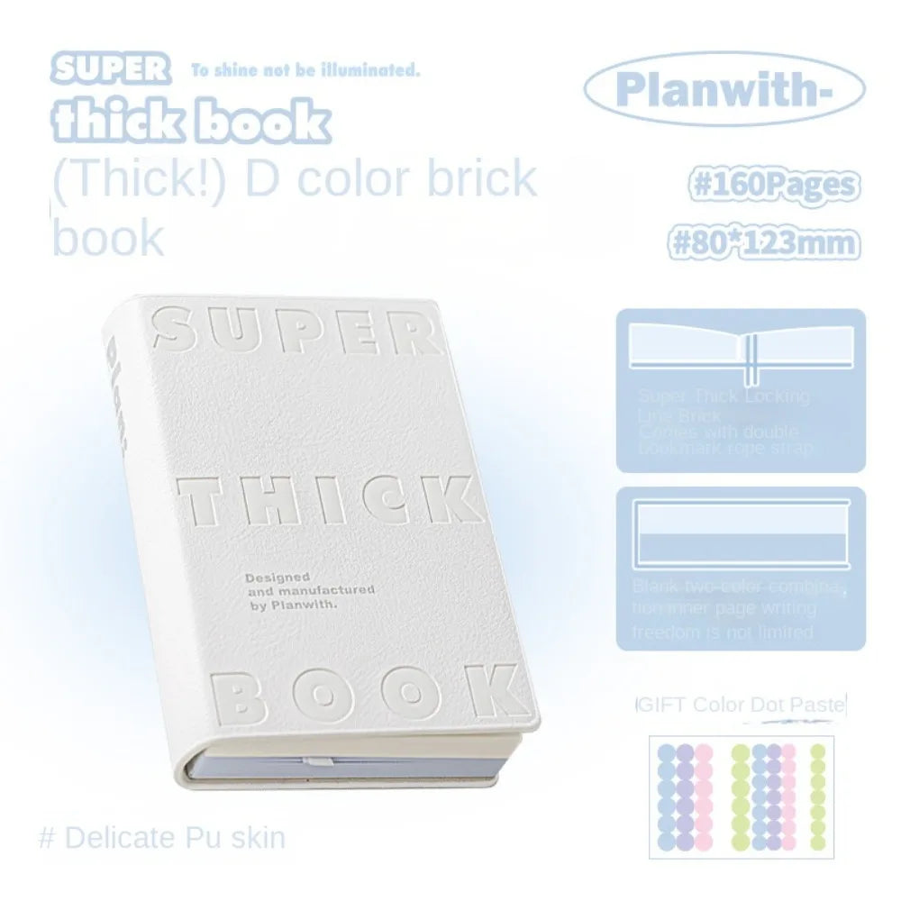 Carnet de Poche similicuir Minimaliste - Planner Étudiant Étanche