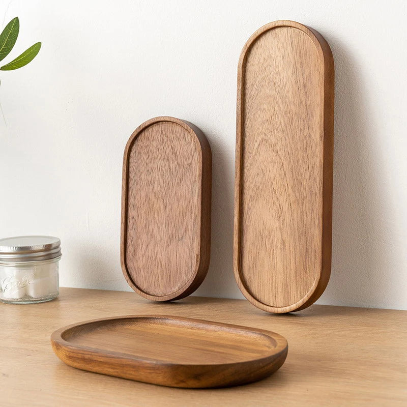 Plateau Organisateur Bois Massif - Workspace Cozy Minimaliste - Bureau Étudiant Révisions