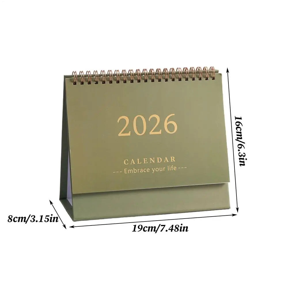 Calendrier de Bureau 2026 - Style Minimaliste, Compagnon Quotidien pour Planifier vos Rêves