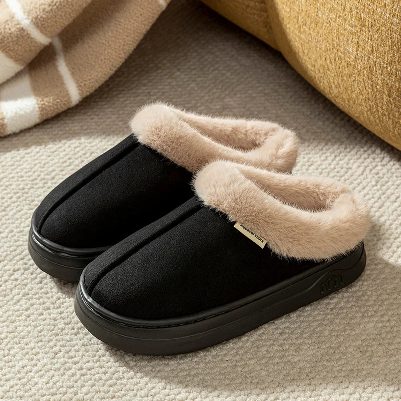 Chaussons d'Hiver Chauds Antidérapants - Pantoufles Confort Respirantes Semelle Épaisse pour Homme et Femme
