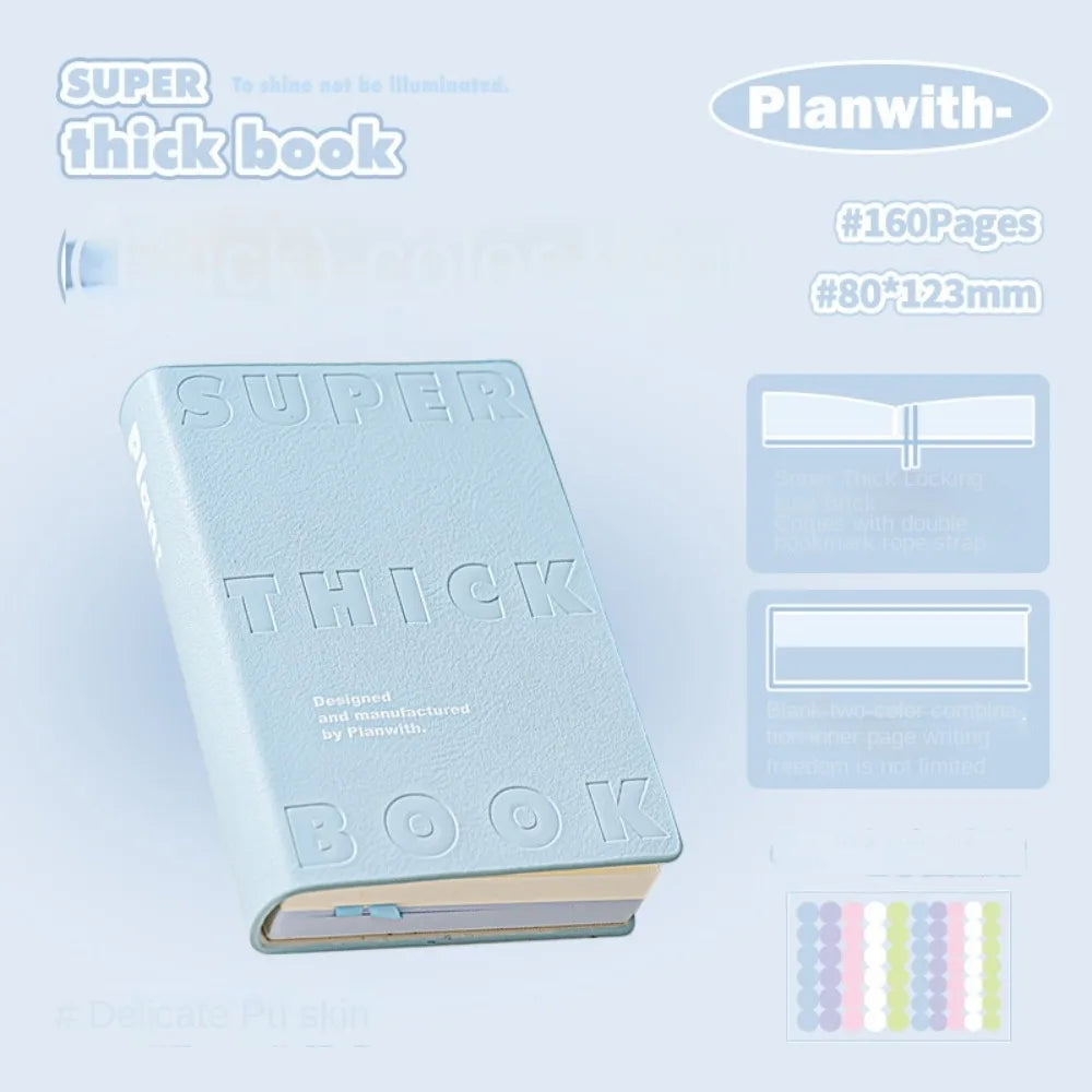 Carnet de Poche similicuir Minimaliste - Planner Étudiant Étanche