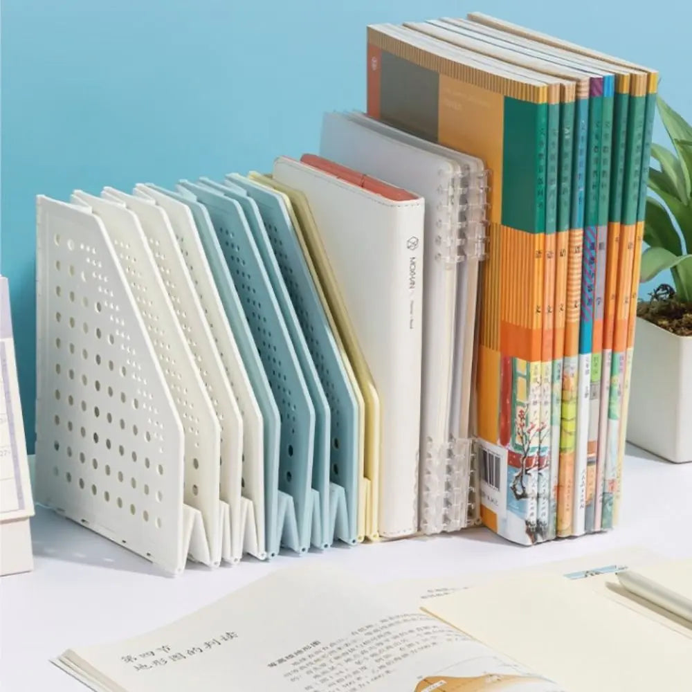 Organisateur de Bureau Rétractable - Range-Documents Pliable, Support Ajustable Livres et Fournitures