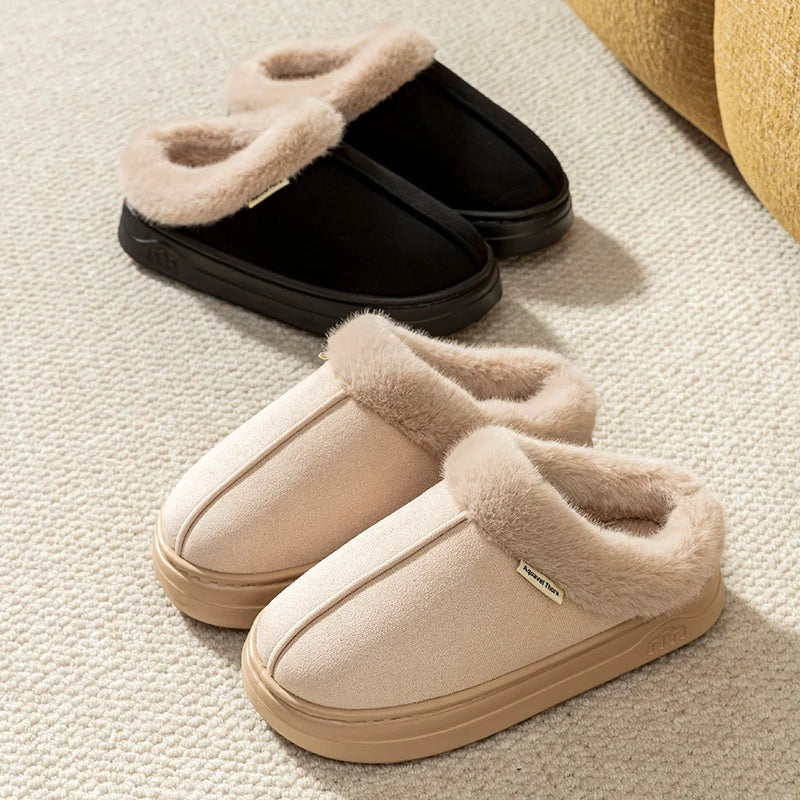 Chaussons d'Hiver Chauds Antidérapants - Pantoufles Confort Respirantes Semelle Épaisse pour Homme et Femme