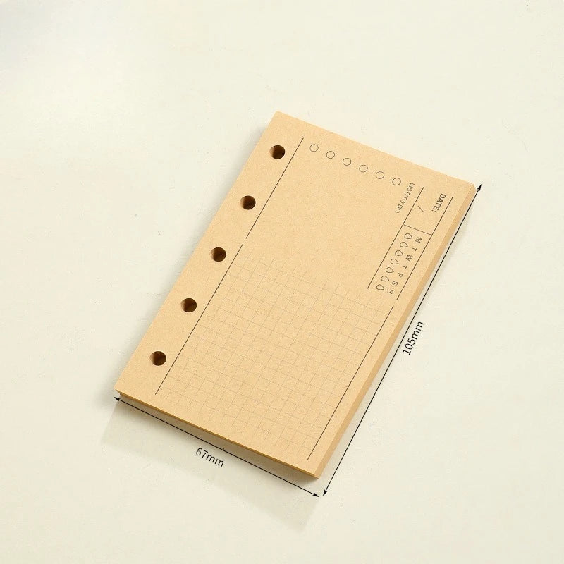 Recharges Carnet M5 - Feuilles Mobiles Spirale Quadrillées