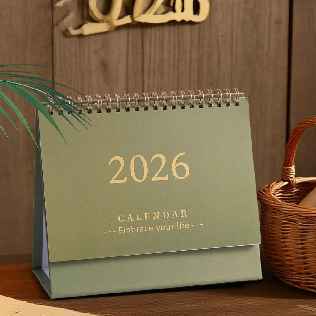 Calendrier de Bureau 2026 - Style Minimaliste, Compagnon Quotidien pour Planifier vos Rêves