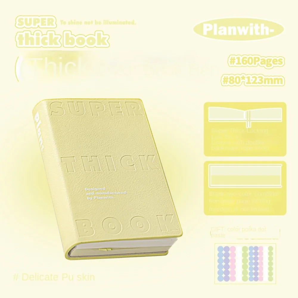Carnet de Poche similicuir Minimaliste - Planner Étudiant Étanche